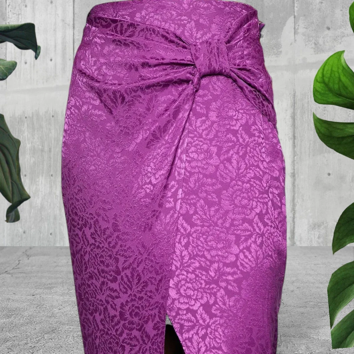jupe midi jacquard