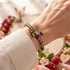 Ensemble bracelet et grigri - Aile de baies