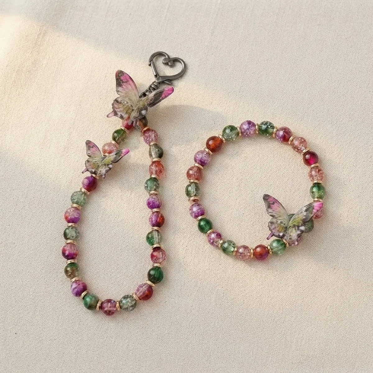 Ensemble bracelet et grigri - Aile de baies