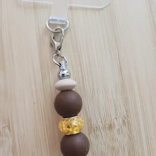 Duo Bracelet et Bijou de Téléphone "Vieux-Chêne" - Fait Main