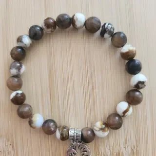 Duo Bracelet et Bijou de Téléphone "Vieux-Chêne" - Fait Main