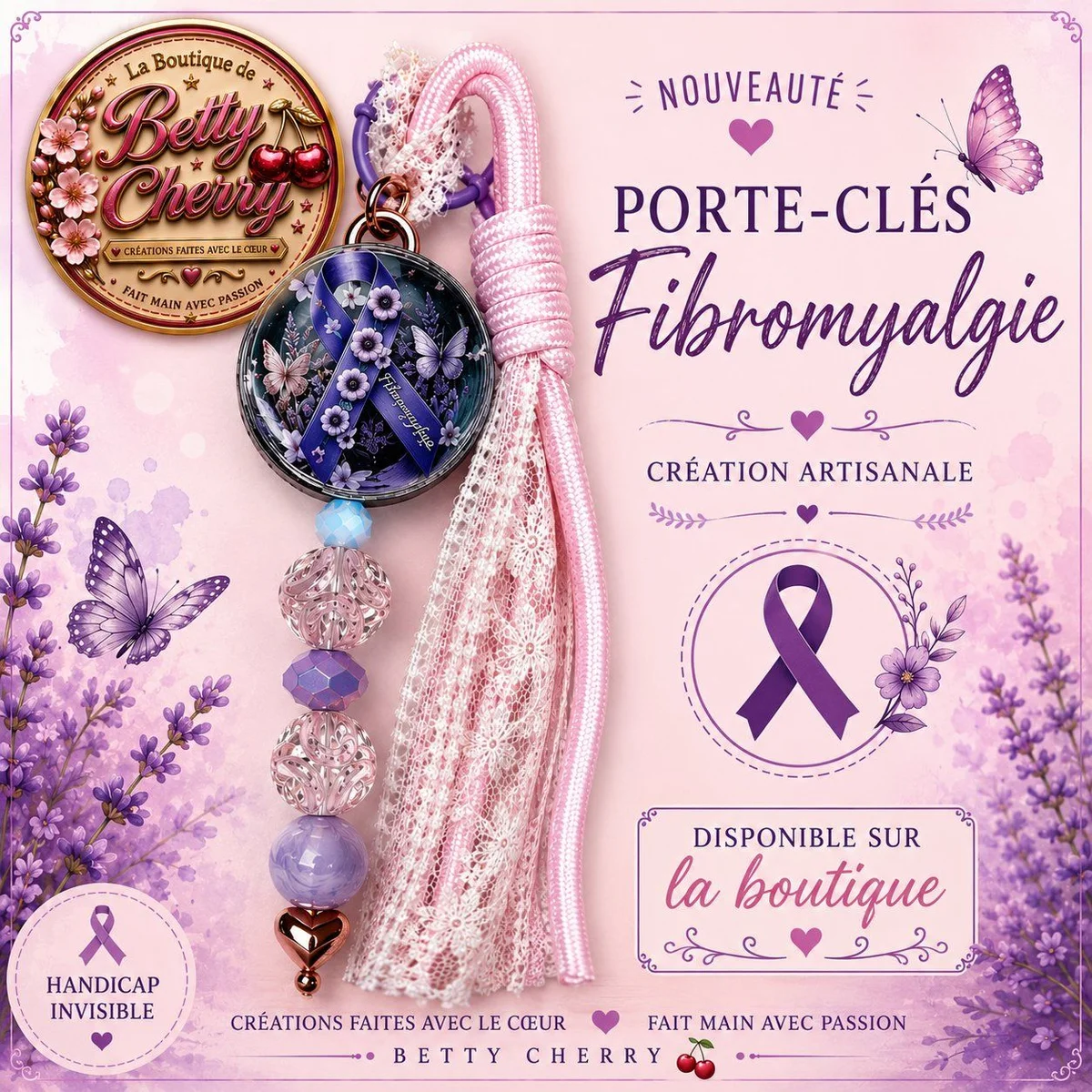 Porte-clés Fibromyalgie – Une création porteuse d'espoir