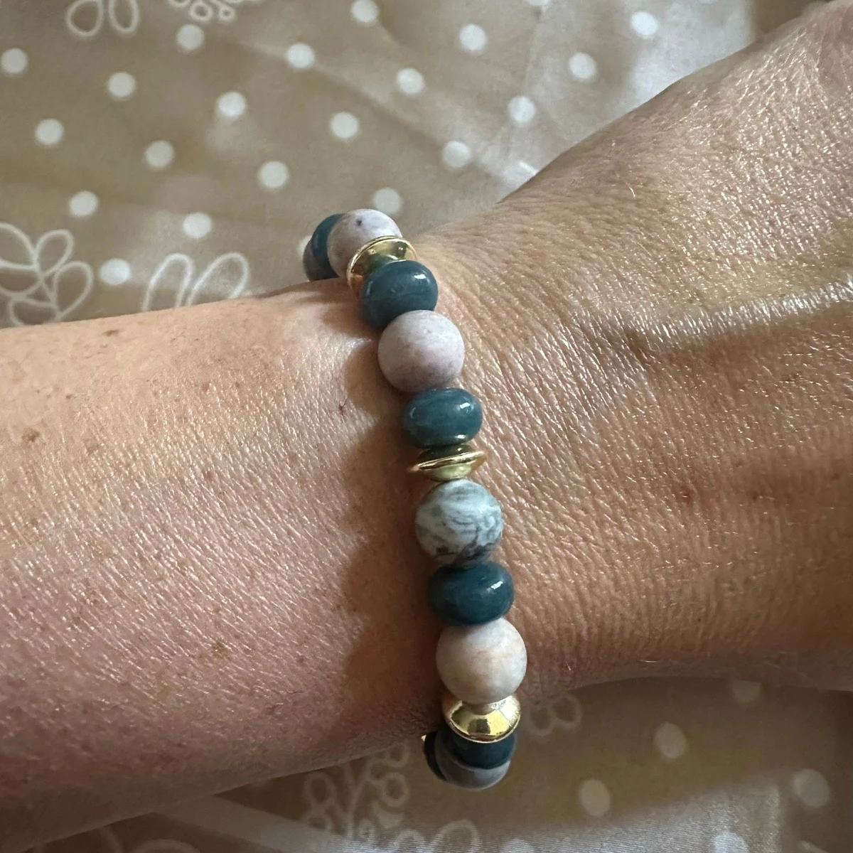 10 bracelets pierres de synthèse au choix