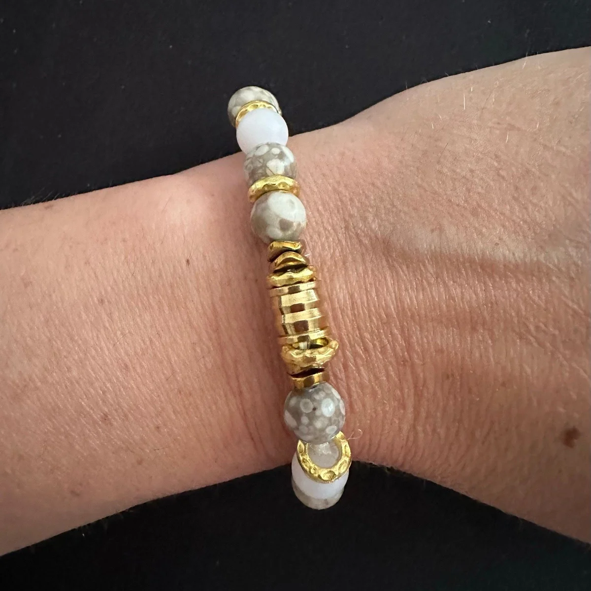 10 bracelets pierres de synthèse au choix