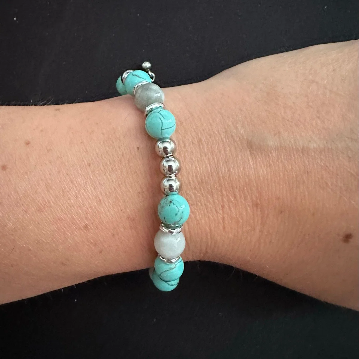 10 bracelets pierres de synthèse au choix