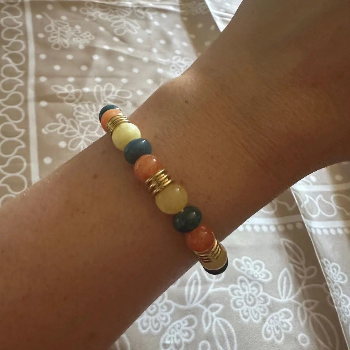 10 bracelets pierres de synthèse au choix