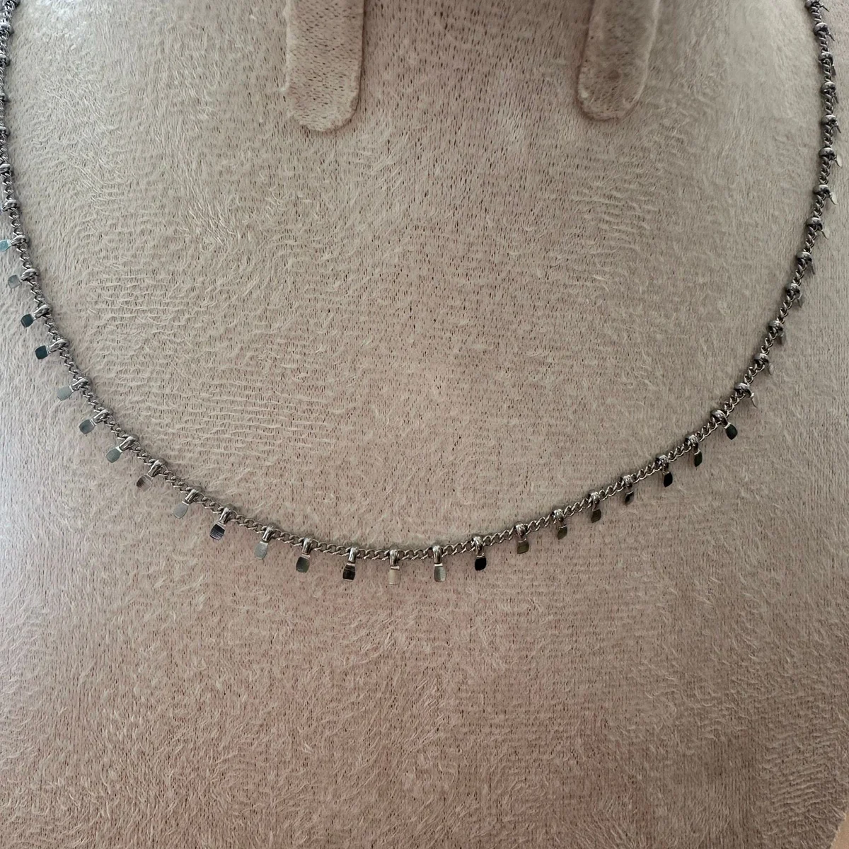 Collier Bellière – Chaîne à pampilles en acier inoxydable 316L – Doré ou argenté  – Collier fin femme