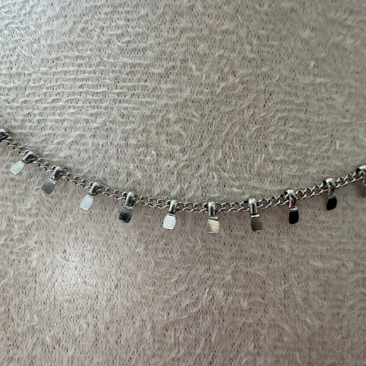 Collier Bellière – Chaîne à pampilles en acier inoxydable 316L – Doré ou argenté  – Collier fin femme