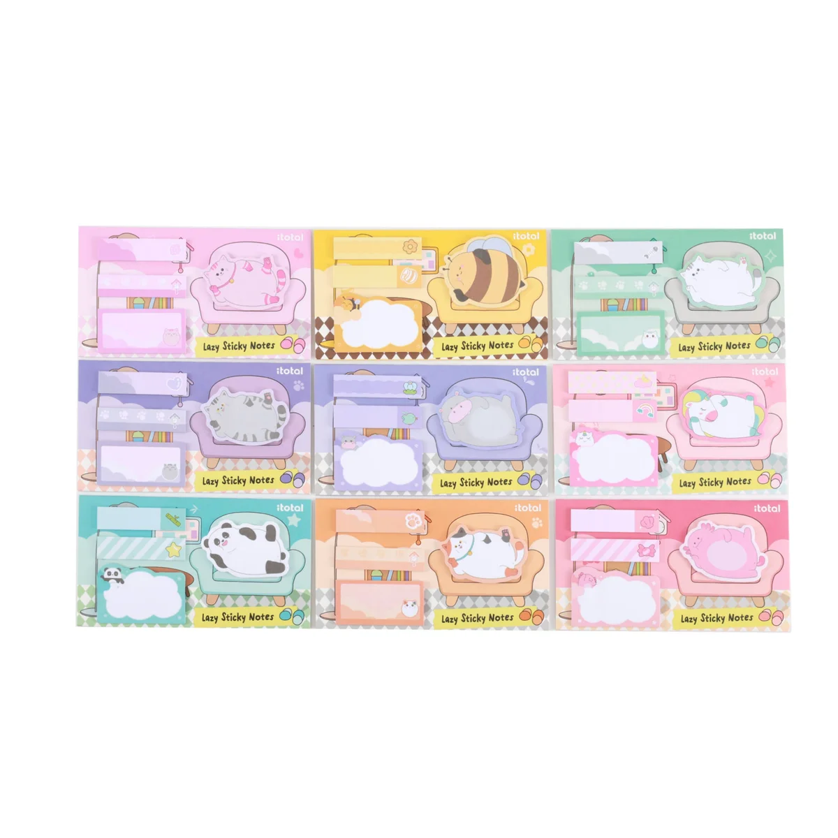 Lazy Sticky Notes Assortis
