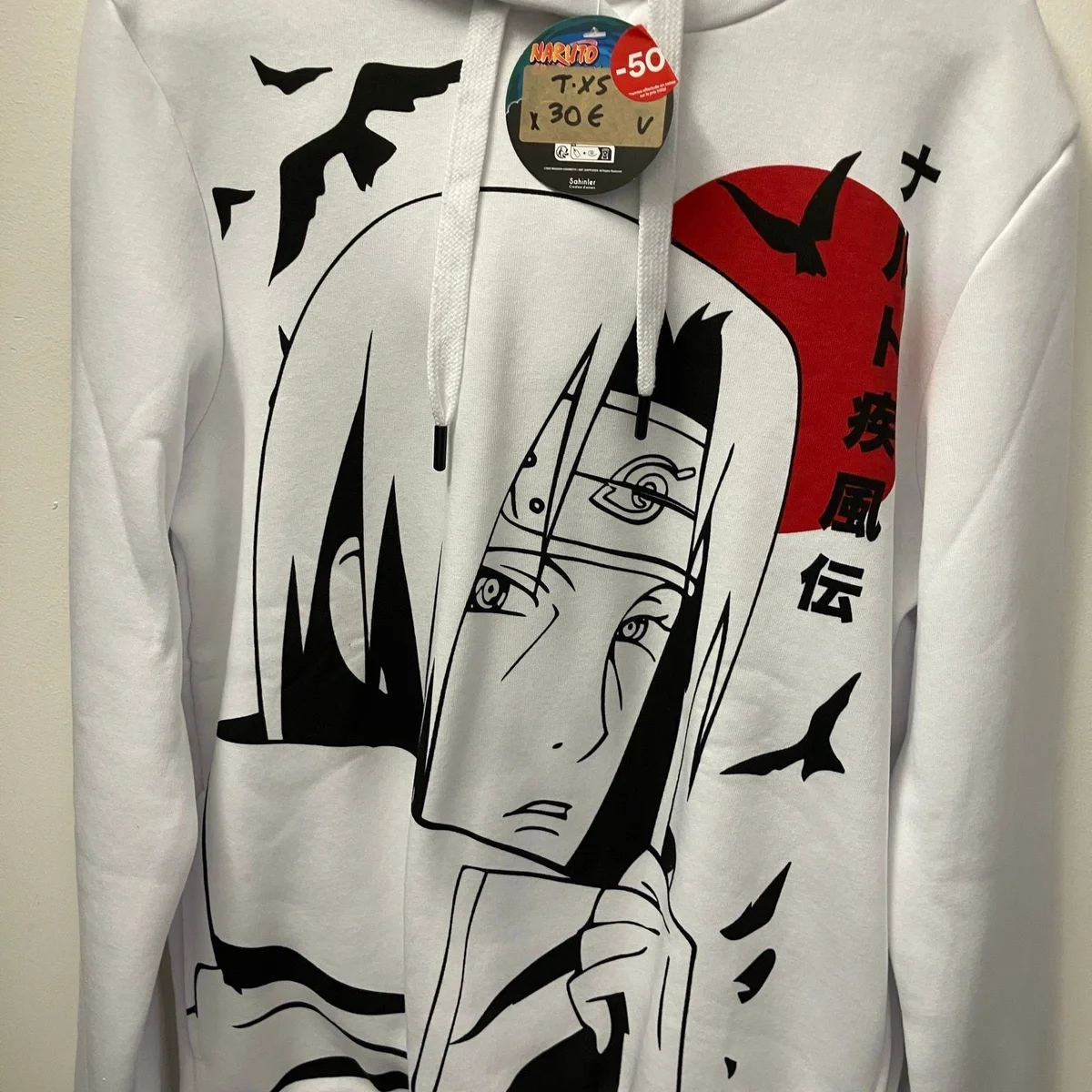 32,5€ lot 2 sweat Naruto T.XS