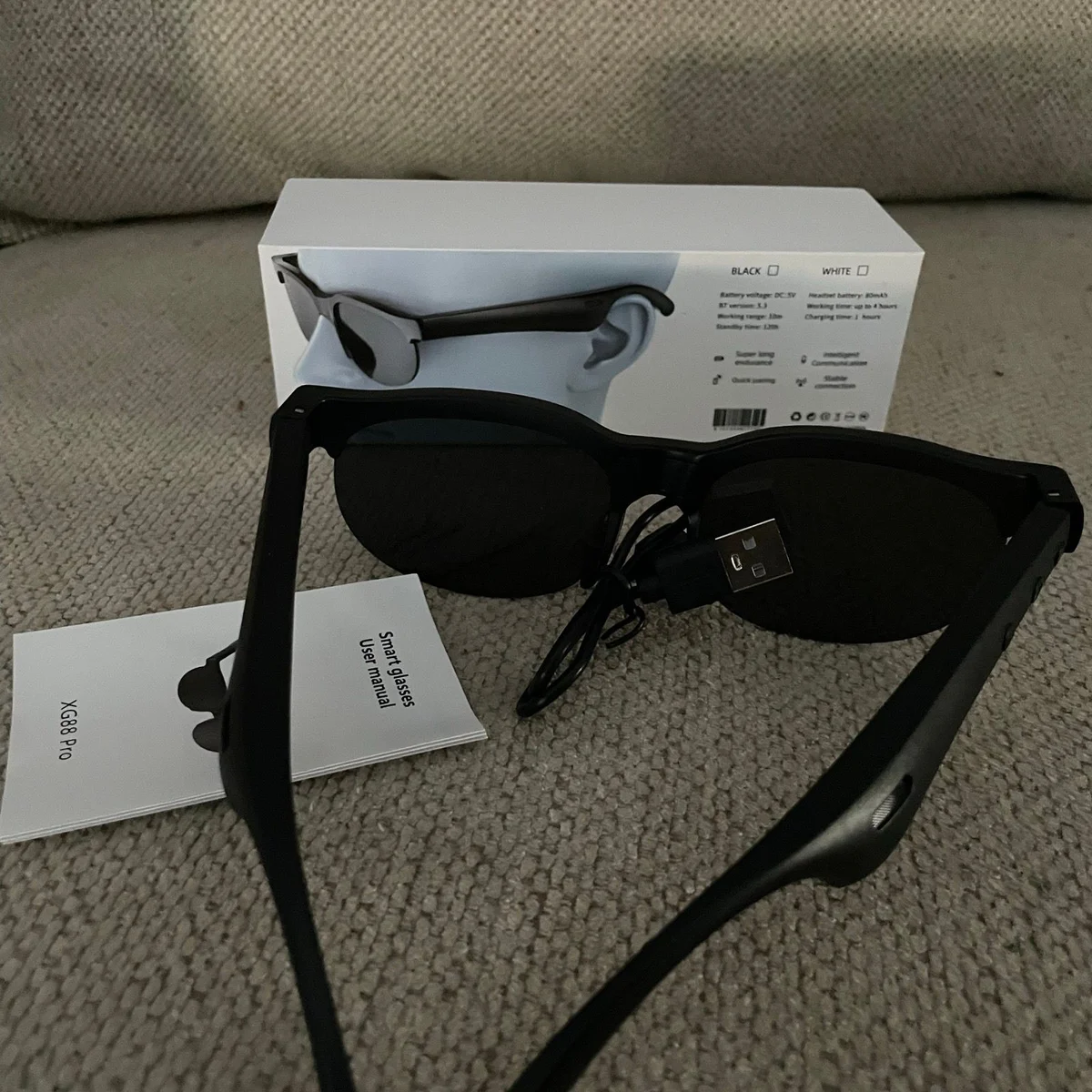 lunettes de soleil connectées Bluetooth XG88 -audio sans fil intégré