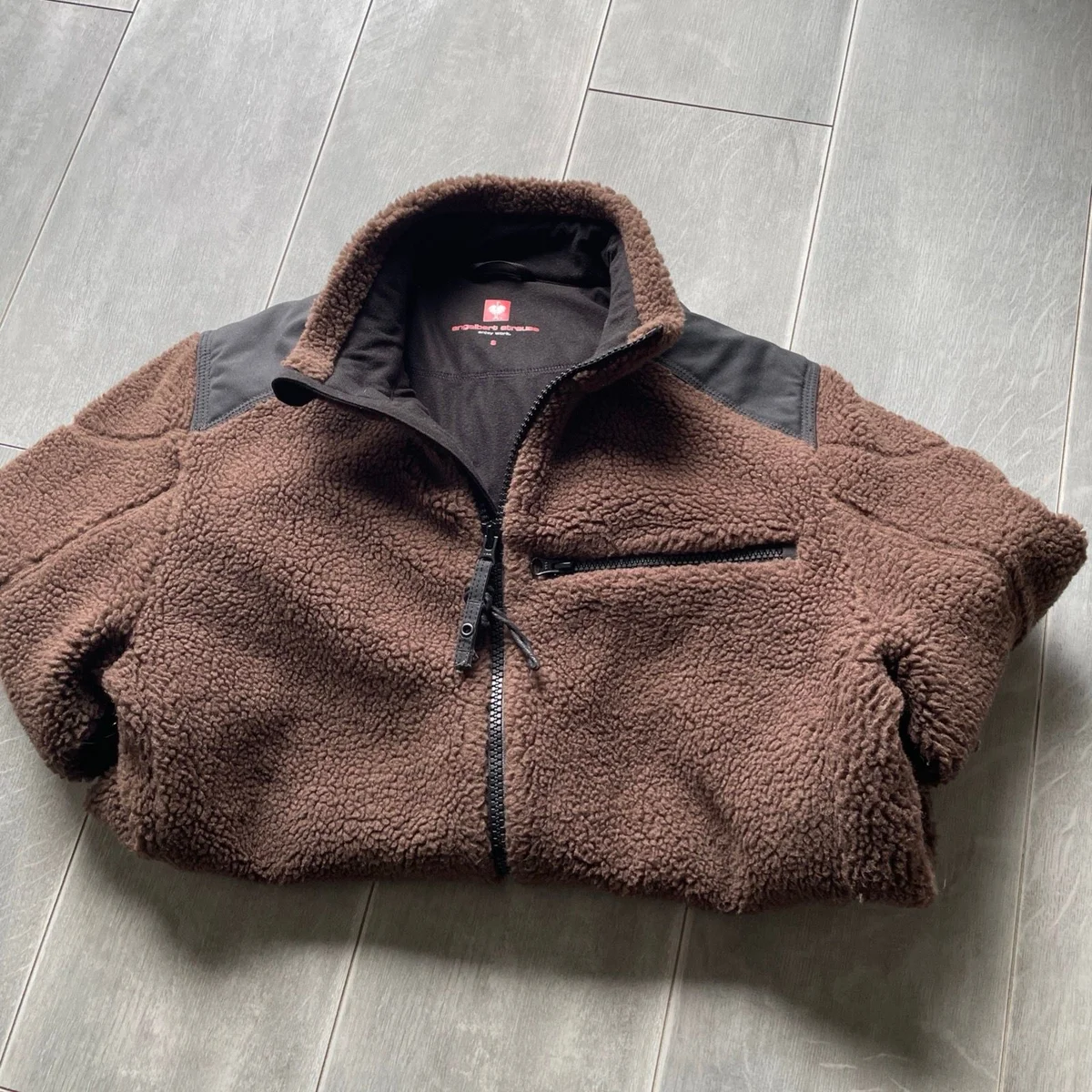 veste polaire sherpa engelbert strauss marron zippée