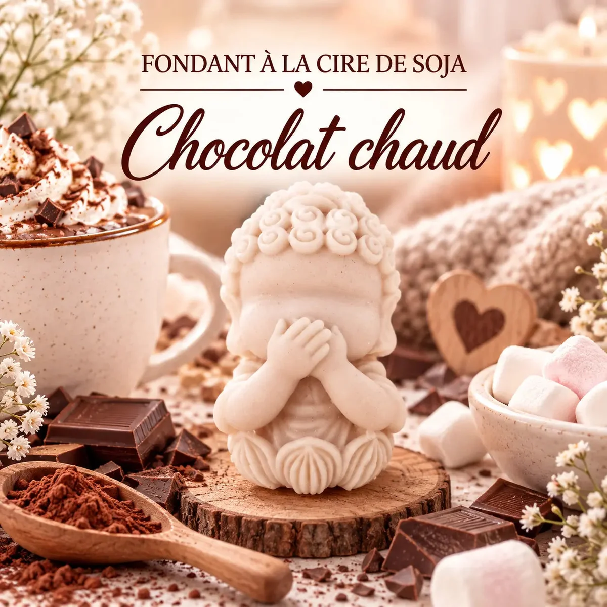 Fondants Parfumés Chocolat Chaud à la Cire de Soja