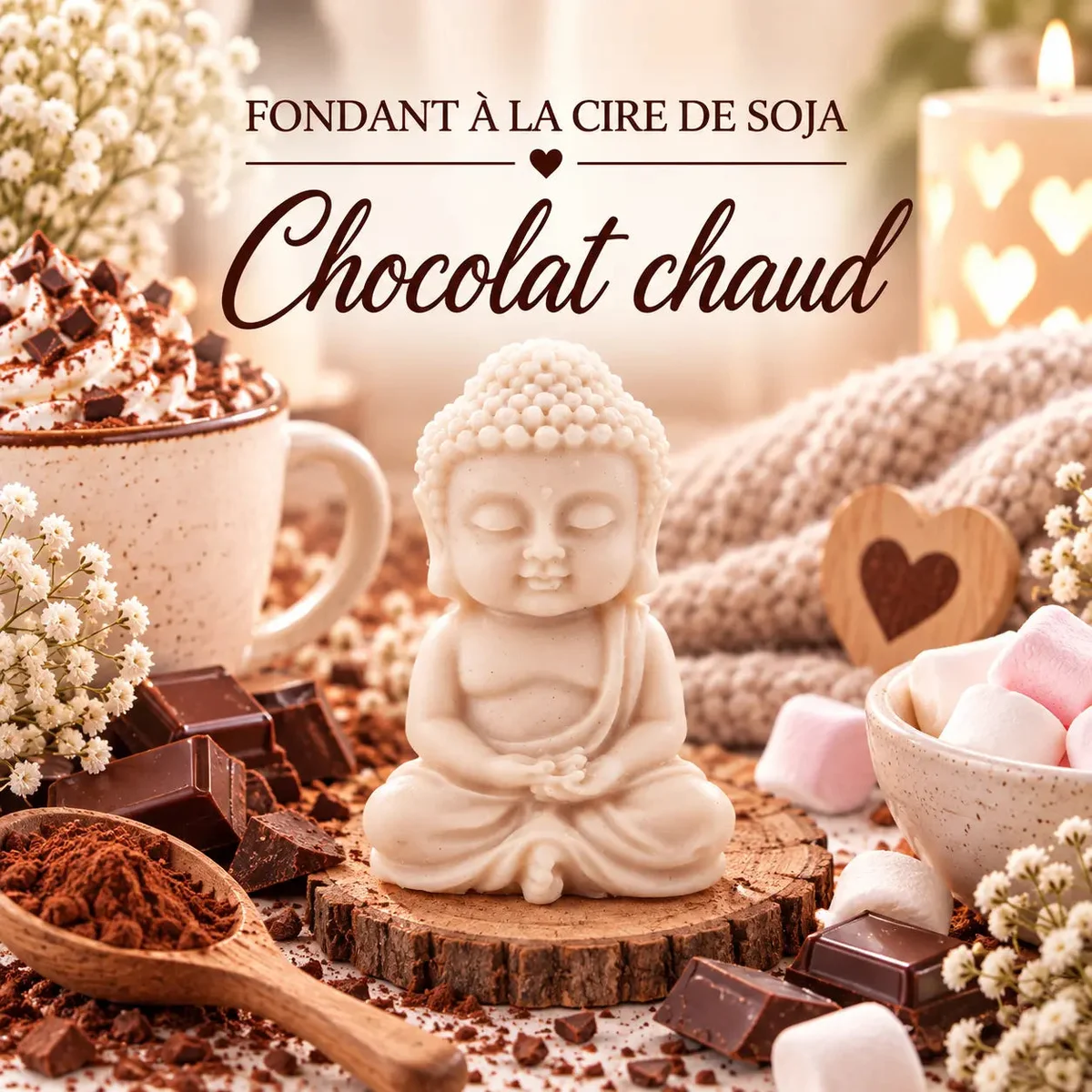 Fondants Parfumés Chocolat Chaud à la Cire de Soja