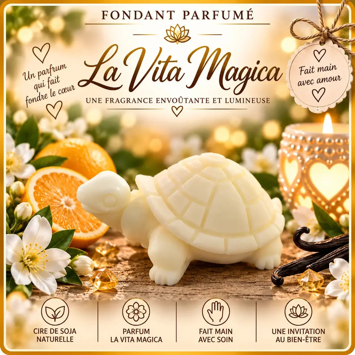 Fondants Parfumés La Vita Magica à la Cire de Soja