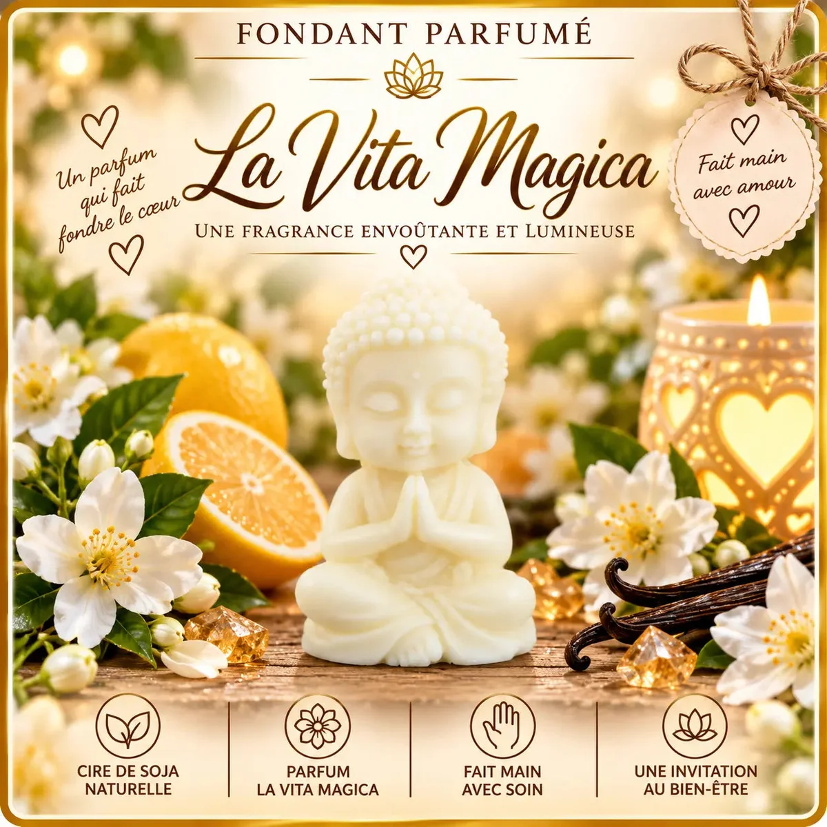 Fondants Parfumés La Vita Magica à la Cire de Soja