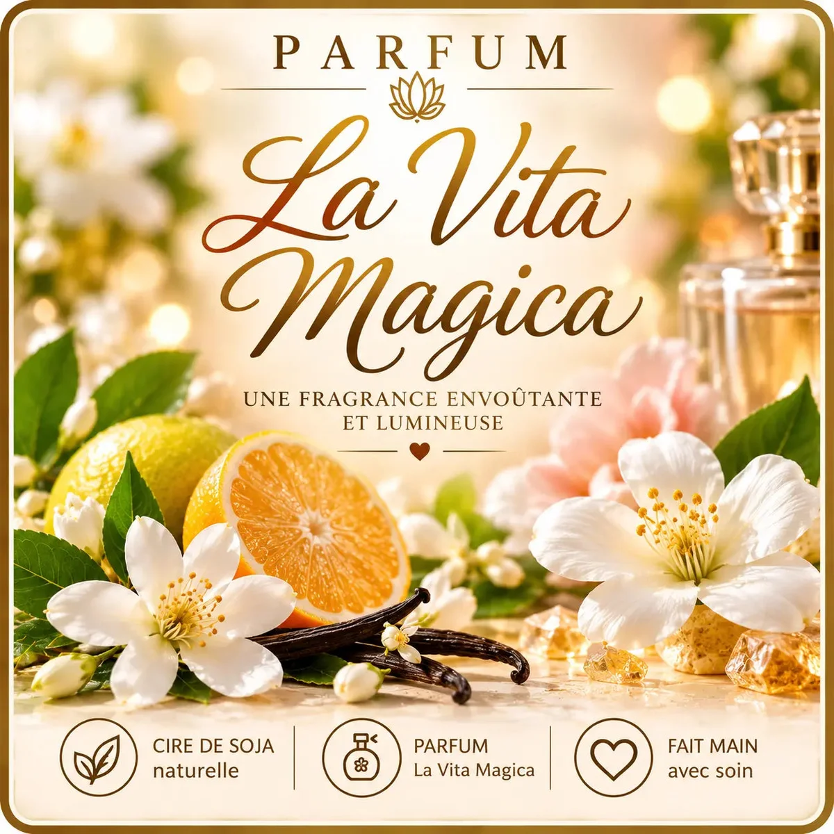 Fondants Parfumés La Vita Magica à la Cire de Soja