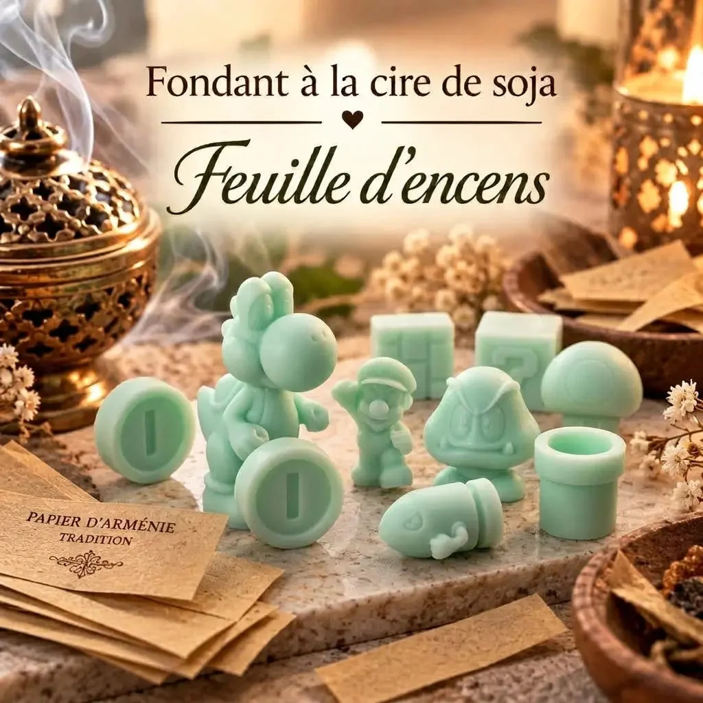 Fondants Parfumés Feuille d’Encens à la Cire de Soja