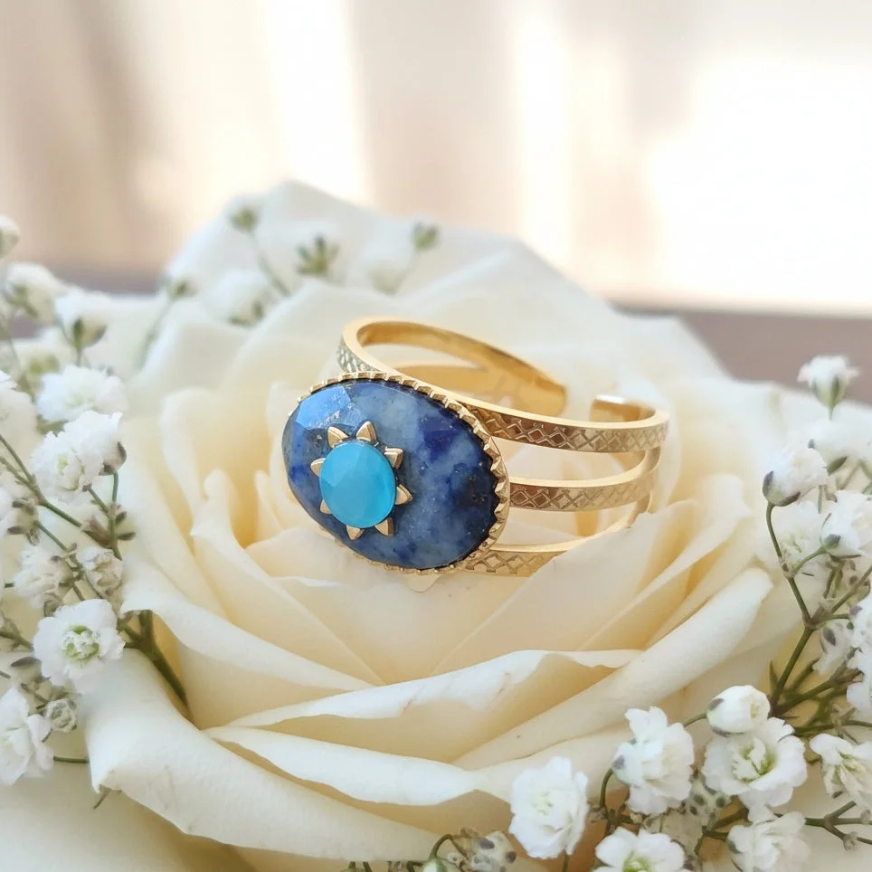 Bague Solaire en Lapis-Lazuli – Bohm Paris