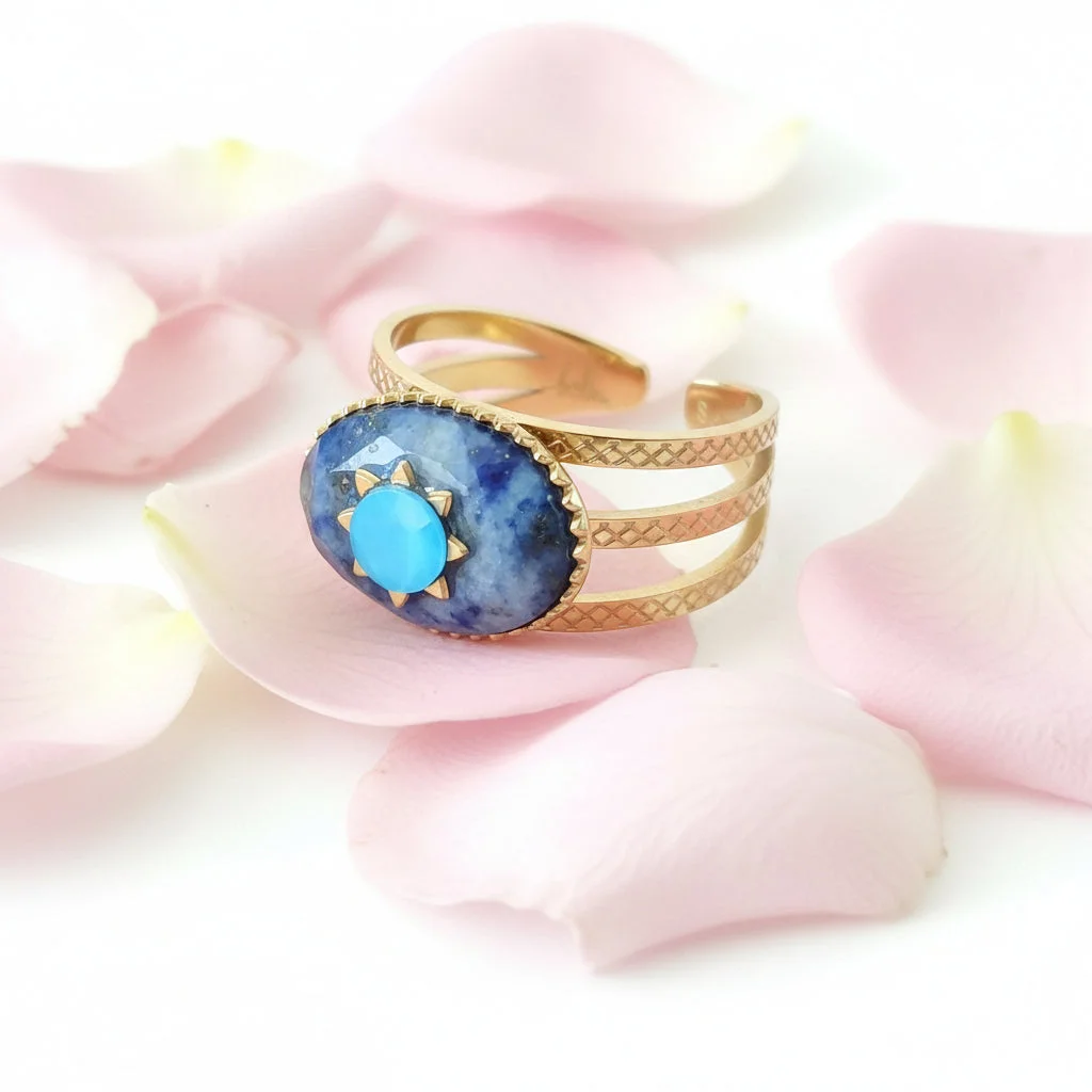 Bague Solaire en Lapis-Lazuli – Bohm Paris