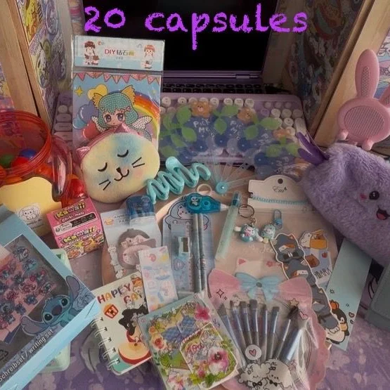 Ensemble de 20 Articles Kawaii + 2 🎁aux couleurs pastels, parmi papeterie, mode et beauté, accessoires, loisirs