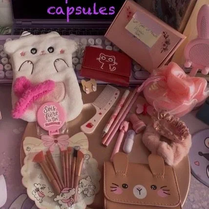 Ensemble de 15 Articles Kawaii + 1 🎁 aux couleurs pastels, parmi papeterie, mode et beauté, accessoires, loisirs
