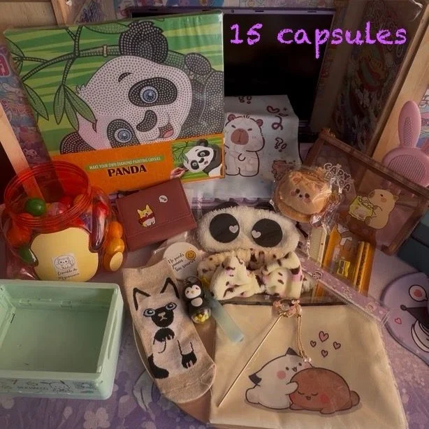 Ensemble de 15 Articles Kawaii + 1 🎁 aux couleurs pastels, parmi papeterie, mode et beauté, accessoires, loisirs