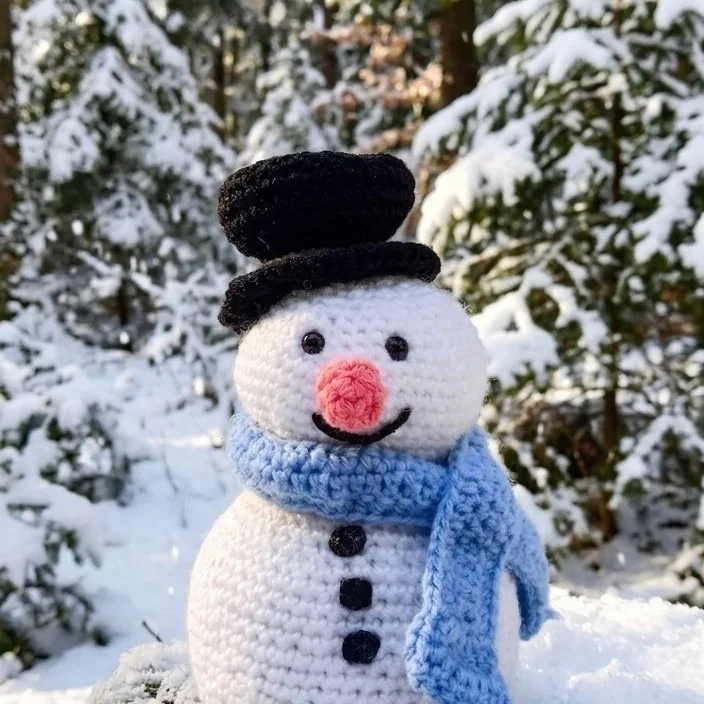 Patron Crochet Bonhomme de Neige - Guide PDF Facile