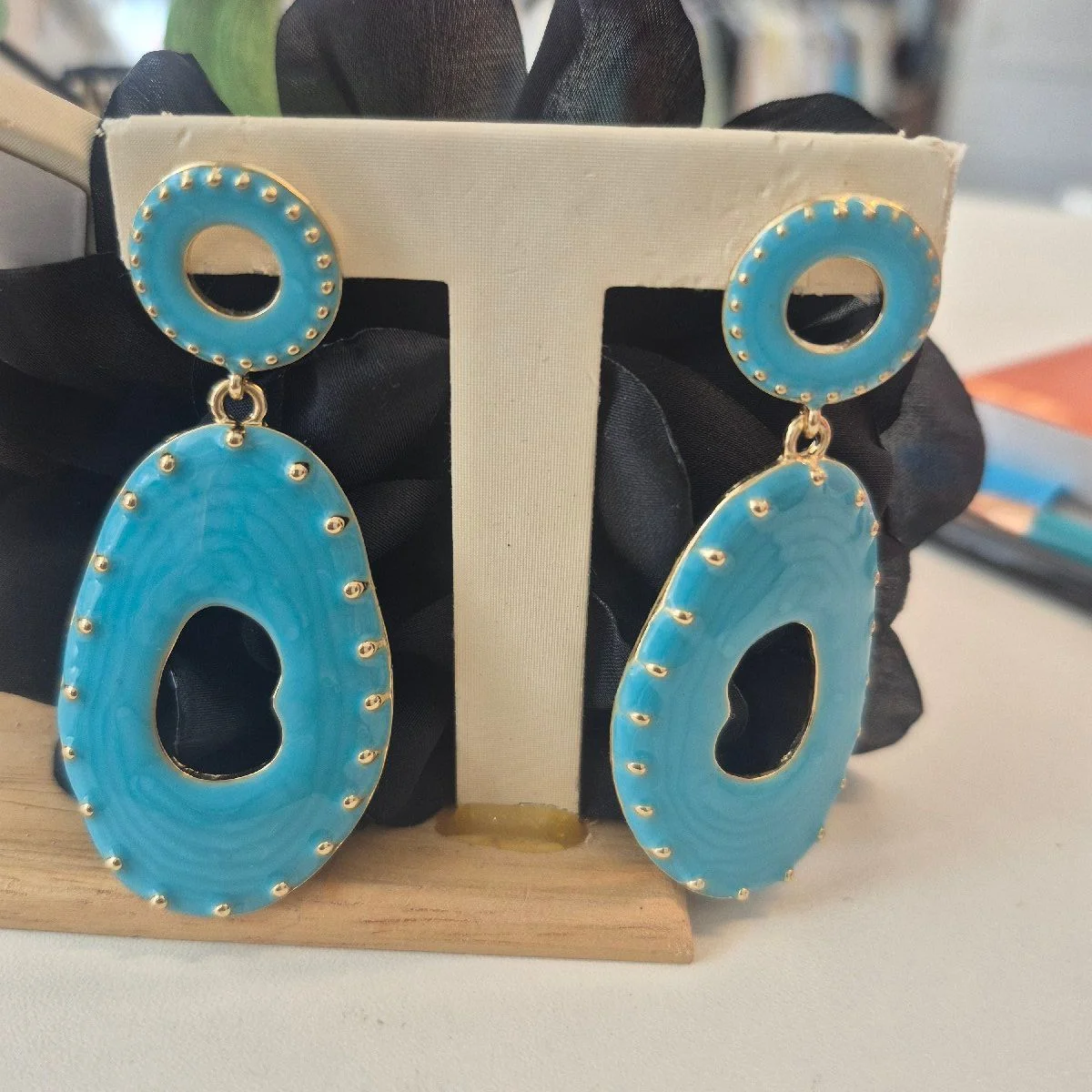 boucle d'oreille turquoise