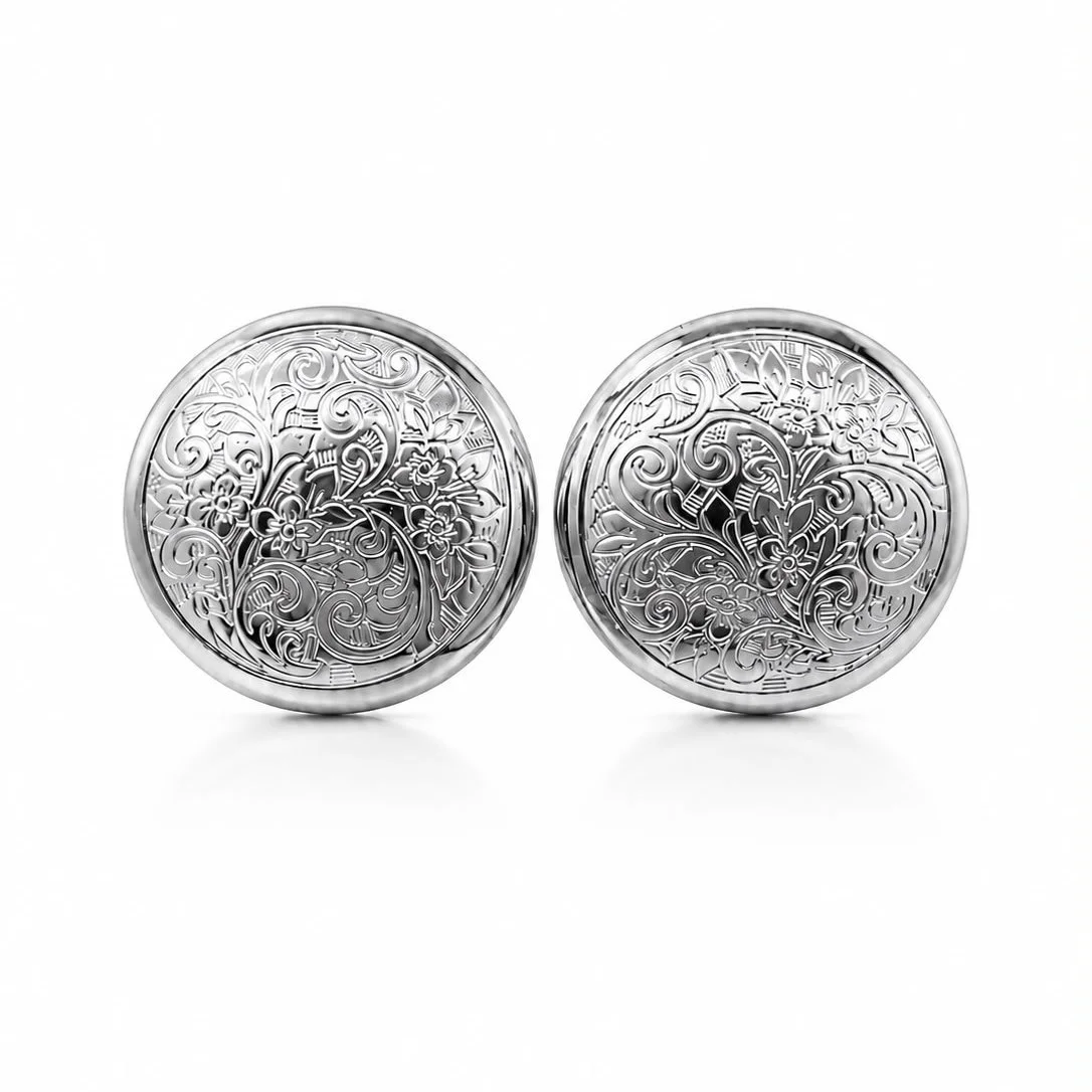Boucles d'oreilles Lagertha silver