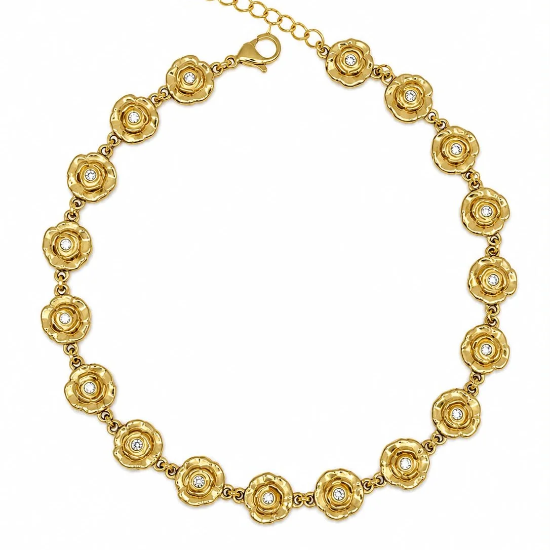 Collier Rosa gold