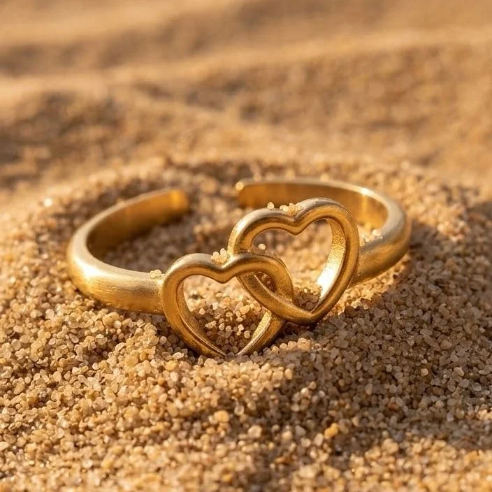 Bague cœur entrelacé